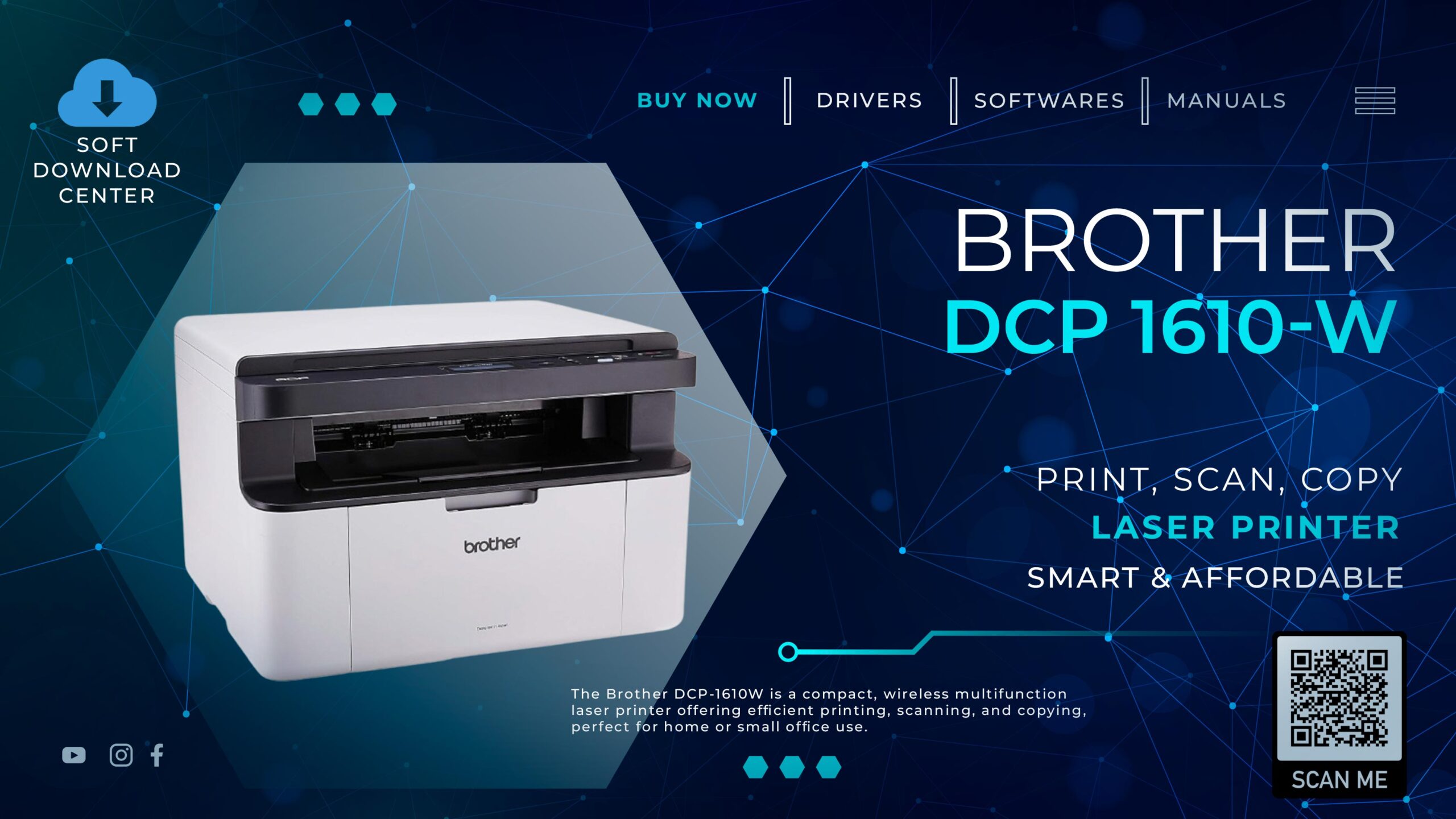 Download Drivers for Brother DCP 1610 W Printer