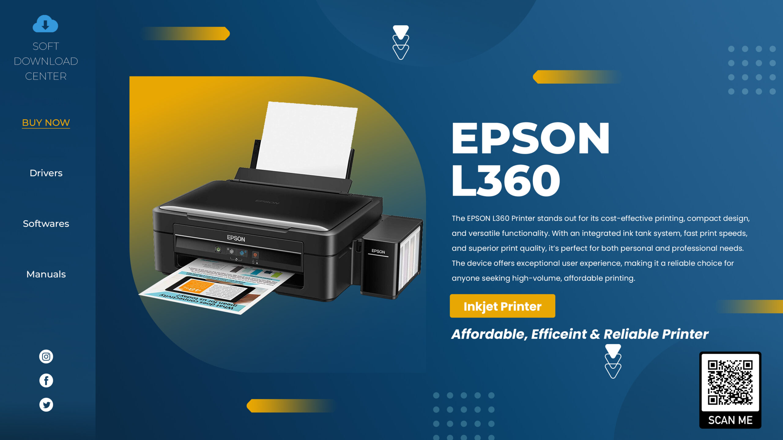 EPSON L360 Inkjet Printer | Download Drivers, Software's and Manuals